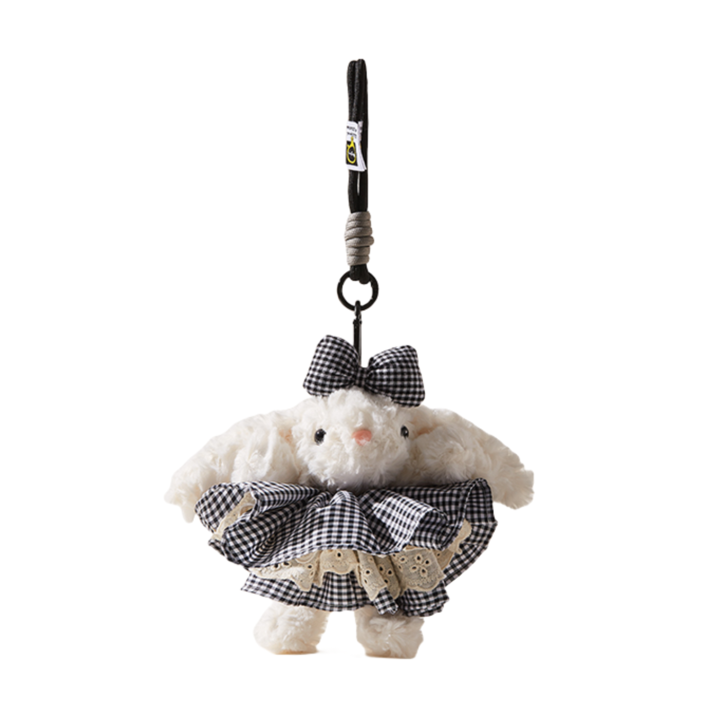 Furry Bag Charm Keychain – Cute Bunny Accessory Gift