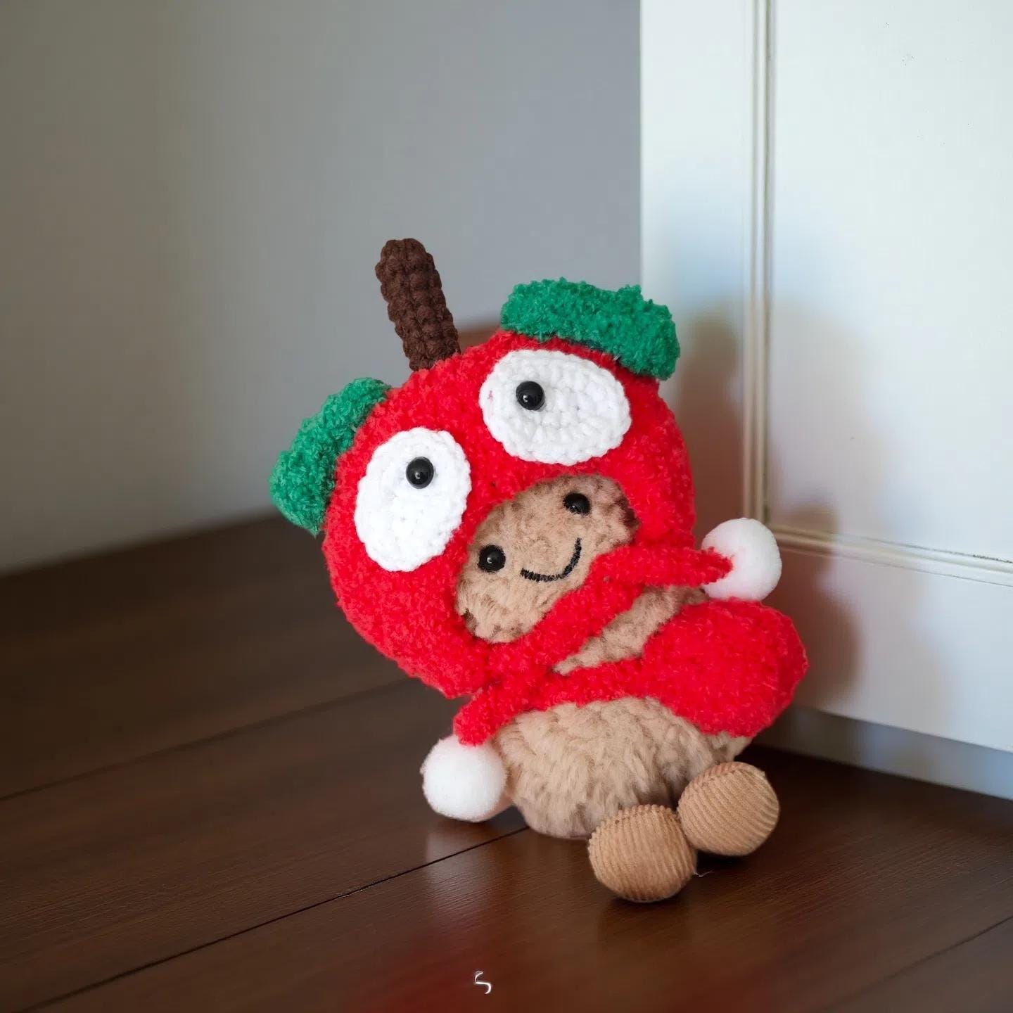 Jellycat Amuseable Peanut Keychain Accessories | Cute Mini Doll Clothes, Glasses, Hats, Bags, Canvas & Leather Shoes