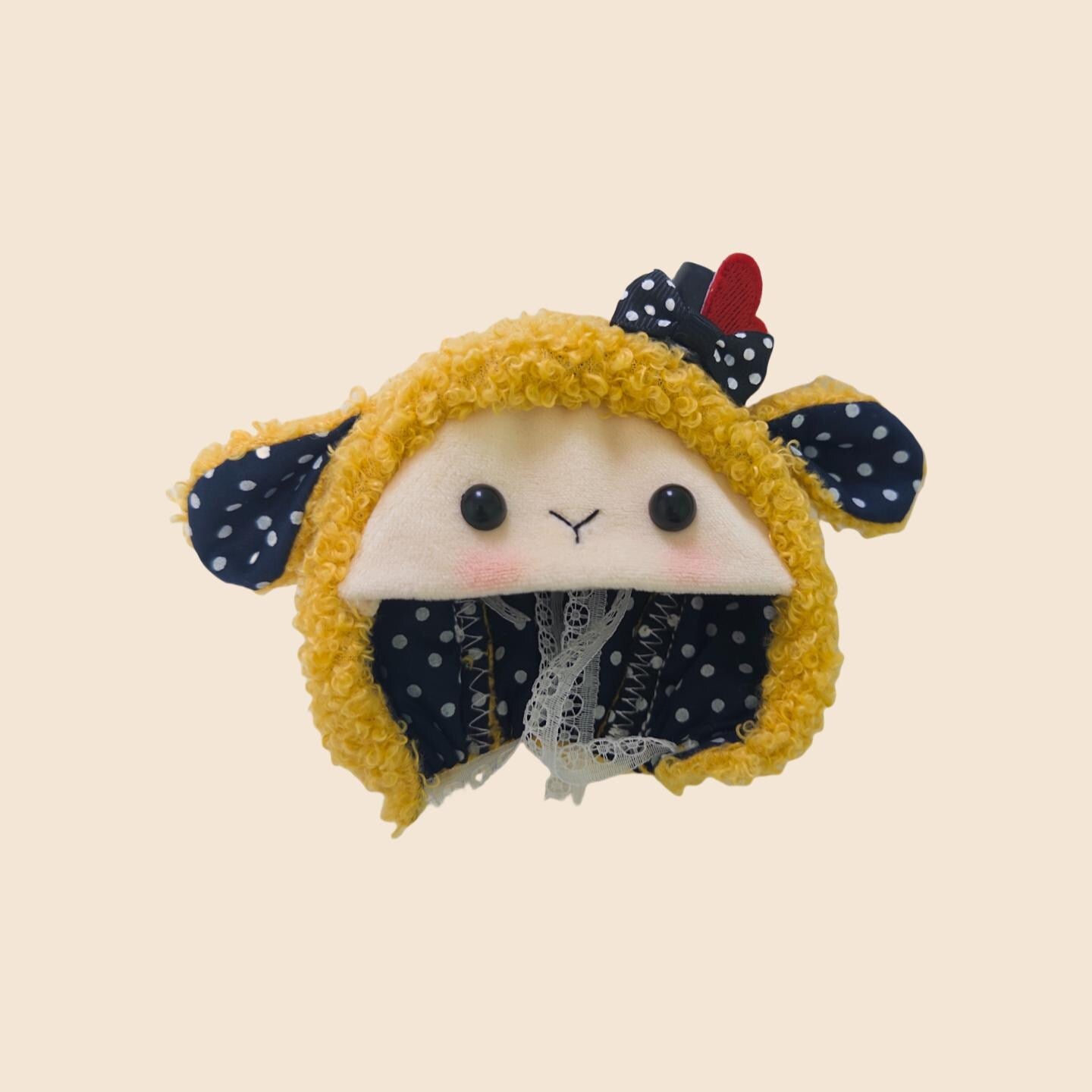 Handmade 17cm Labubu Doll Outfit – Cute Lamb Costume with Hood | Plush Toy Clothes for Popmart Figure | Fits Labubu Series 1 2 3