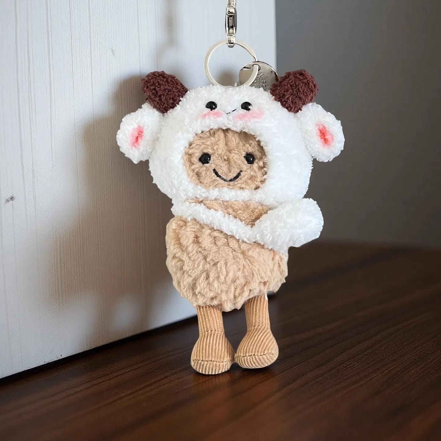 Peanut Keychain Accessories | Jellycat Amuseable Cute Mini Doll Clothes, Glasses, Hats, Bags, Canvas & Leather Shoes