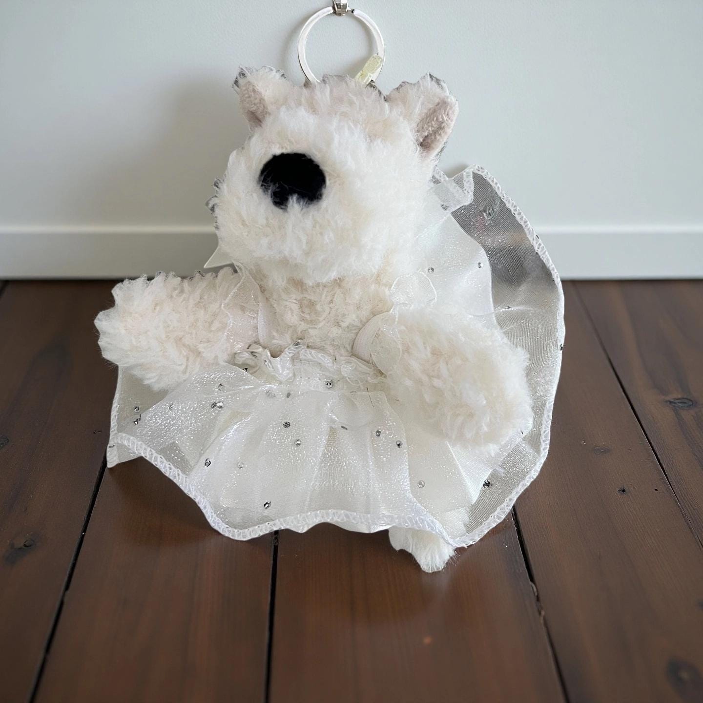 Handmade Jellycat Munro Scottie Dog Bag Charm Summer Dress Outfit – Doll Clothes Accessory for Scottie Keychain Plush