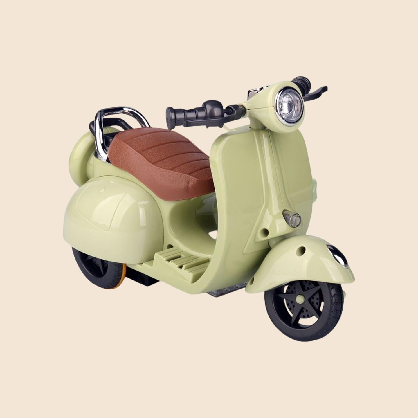 Mini Scooter Prop for 17cm Labubu – Retro Vespa-Style Doll Accessory | Fits Macaron / Heartbeat / Plush Labubu