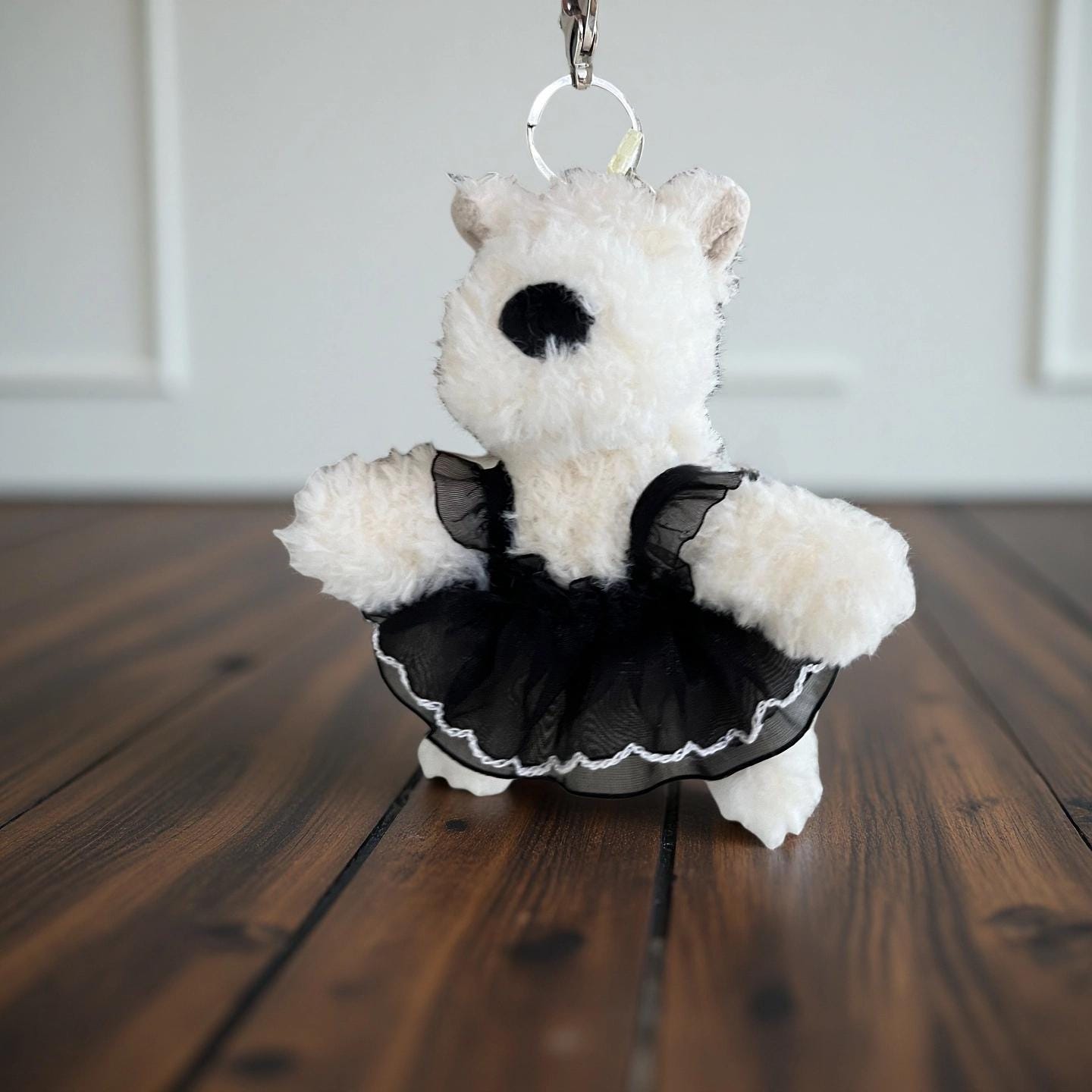 Handmade Jellycat Munro Scottie Dog Bag Charm Summer Dress Outfit – Doll Clothes Accessory for Scottie Keychain Plush