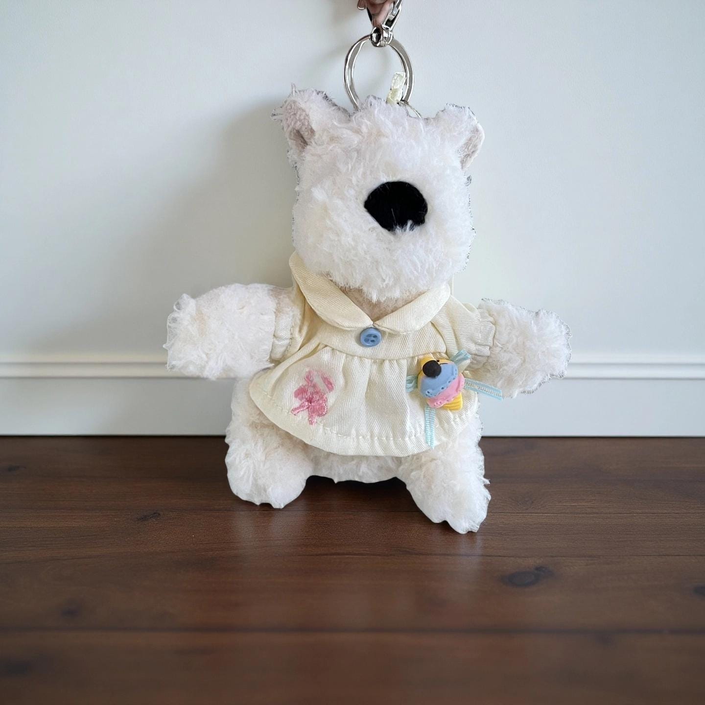 Handmade Jellycat Munro Scottie Dog Bag Charm Summer Dress Outfit – Doll Clothes Accessory for Scottie Keychain Plush