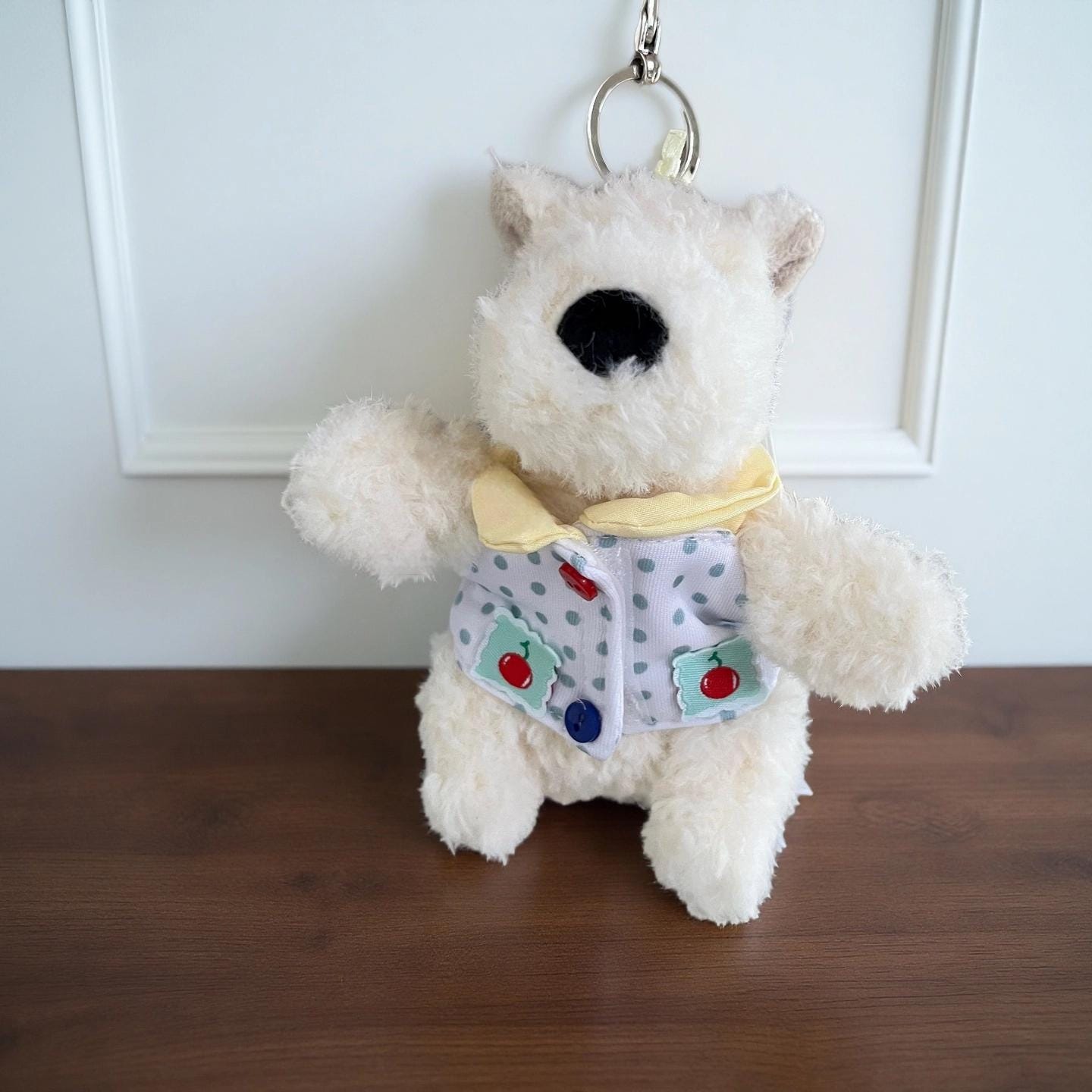 Kawaii Jellycat Munro Scottie Dog Bag Charm Dress Outfit – Doll Clothes Accessory for Scottie Keychain Plush