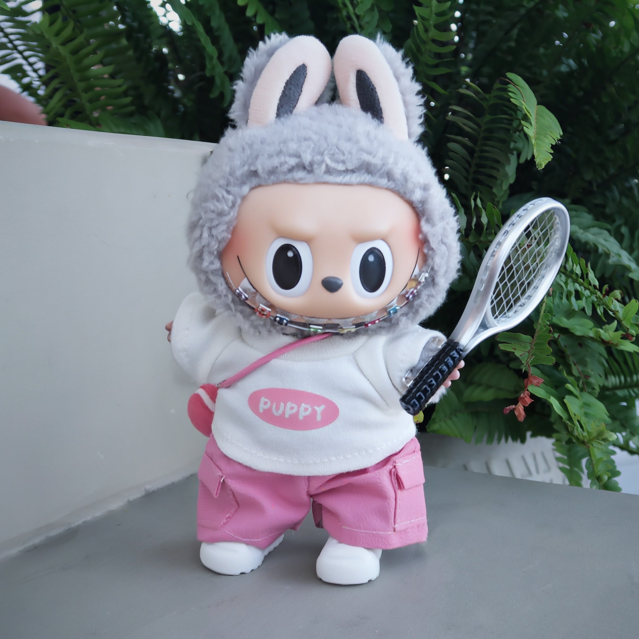 Labubu 17cm Tennis Outfit – Sporty Doll Clothes Set for Popmart Gen 1 & 2