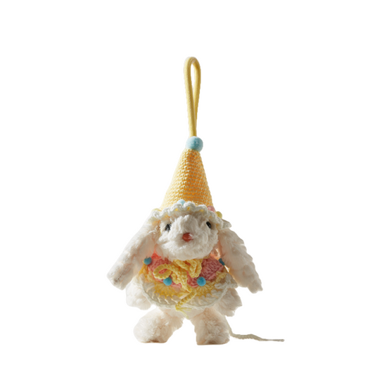 Furry Bag Charm Keychain – Cute Bunny Accessory Gift