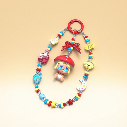 DIY Pop Bean Crybaby Doll Charm – Unique Phone & Bag Accessory for Collectors