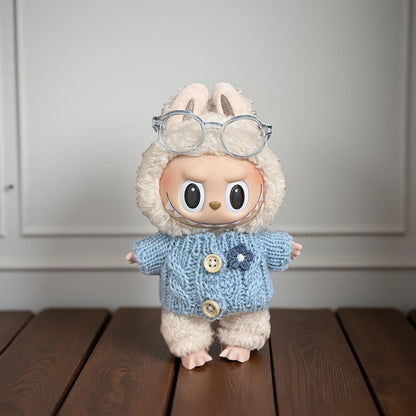 Kawaii 17cm Labubu Doll Clothes – Outfits for Labubu Gen 1 Gen 2 | Handmade Sweaters, Hats & Costumes for 7 inch Dolls accessories