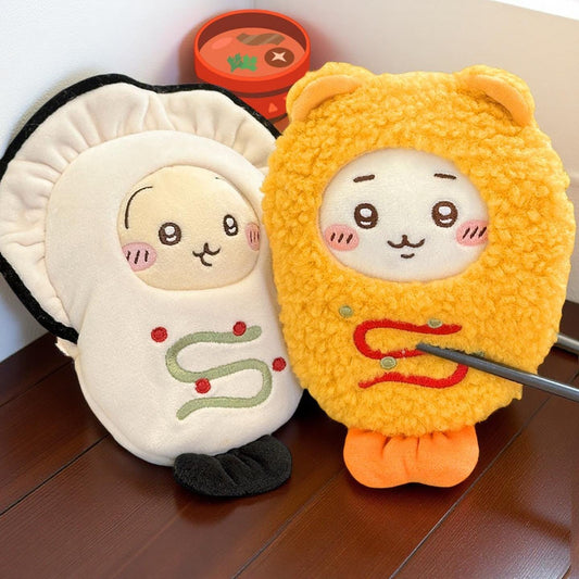 Chiikawa Midnight Diner Series – 10cm Mini Plush Doll Outfit | Handmade Cotton Clothes for Small Chiikawa Doll | Kawaii Doll Bag Clothes
