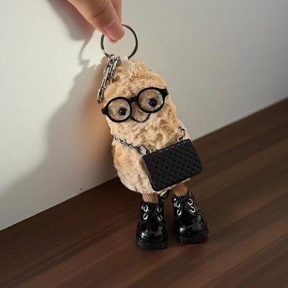 Peanut Keychain Accessories | Jellycat Amuseable Cute Mini Doll Clothes, Glasses, Hats, Bags, Canvas & Leather Shoes