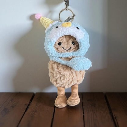 Peanut Keychain Accessories | Jellycat Amuseable Cute Mini Doll Clothes, Glasses, Hats, Bags, Canvas & Leather Shoes