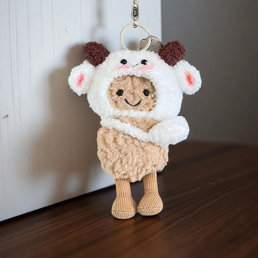 Peanut Keychain Accessories | Jellycat Amuseable Cute Mini Doll Clothes, Glasses, Hats, Bags, Canvas & Leather Shoes