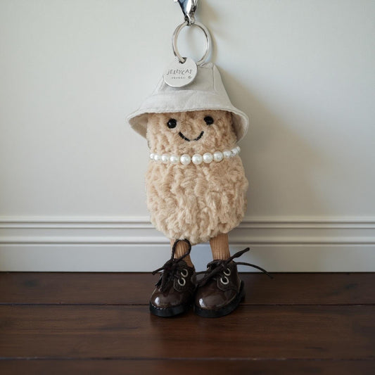 Peanut Keychain Accessories | Jellycat Amuseable Cute Mini Doll Clothes, Glasses, Hats, Bags, Canvas & Leather Shoes