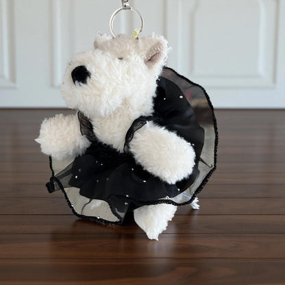 Handmade Jellycat Munro Scottie Dog Bag Charm Summer Dress Outfit – Doll Clothes Accessory for Scottie Keychain Plush