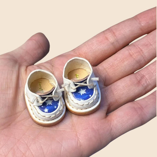 Genuine Leather Loafers for 17cm Labubu – Handmade Doll Shoes for Gen 1 2 3 POPMART Labubu | Fits Vinyl & Sitting Series